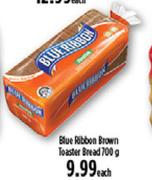 Blue Ribbon Brown Toaster Bread-700g Each