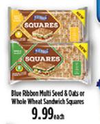 Blue Ribbon Multi Seed & Oats Or Whole Wheat Sandwich Squares-Each