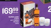 Scottish Leader Original And 2 Glasses Gift Pack-750ml Per Pack