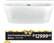 Oval Freestanding Bath Beirut-1470 x 685
