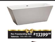 Rec Freestanding Bath Valencia-1700 x 800 x 550