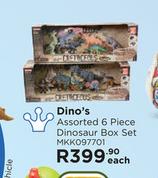 Dino's Assorted6 Piece Dinosaur Box Set MKK097701-Each