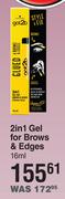 Schwarzkopf Got2b 2In1 Gel For Brows & Edges-16ml 