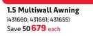 Terraceleisure 1.5m Multiwall Awning