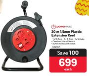 Powerworx 20m 1.5mm Plastic Extension Reel 452467