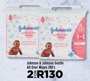 Johnson & Johnson Gentle All Over Wipes-For 2 x 288's