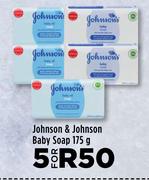 Johnson & Johnson Baby Soap-For 5 x 175g