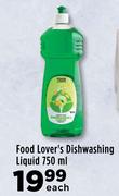 Food Lover's Dishwashing Liquid-750ml Each