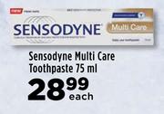 Sensodyne Multi Care Toothpaste-75ml Each