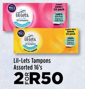 Lil-Lets Tampons Assorted-For 2 x 16's