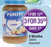 Purity 8 Months Assorted-200ml Each