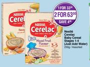 Nestle Cerelac Baby Cereal Stages 1-4 (Just Add Water) Assorted-250g Each