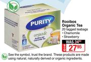 Purity Rooibos Organic Tea-20 Tagged Teabags
