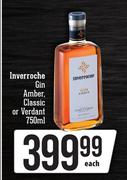 Inverroche Gin (Amber, Classic Or Verdant)-750ml Each