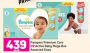 Pampers Premium Care Or Active Baby Mega Box (Assorted Sizes)-Each