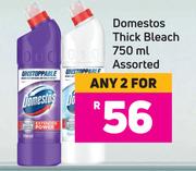 Domestos Thick Bleach Assorted-For Any 2 x 750ml 