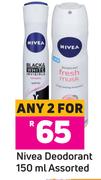 Nivea Deodorant Assorted-For Any 2 x 150ml