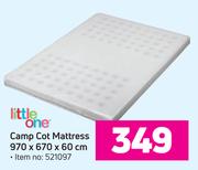 Little One Camp Cot Mattress-970 x 670 x 60cm