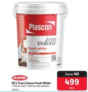 Plascon 20L True Colour Fresh White