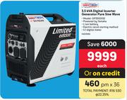 Gentech 3.5 KVA Digital Inverter Generator Pure Sine Wave GP3500ISE