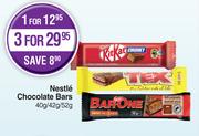 Nestle Chocolate Bars-For 1 x 40g/42g/52g
