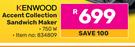 Kenwood Accent Collection Sandwich Maker