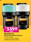 Nespresso Vertuo Pop Coffee Machine-Each