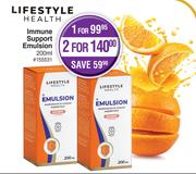 Lifestyle Immune Support Emulsion 155531-For 2 x 200ml