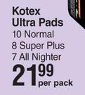 Kotex Ultra Pads-Per Pack
