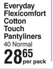 Stayfree Everyday Flexicomfort Cotton Touch Pantyliners (Normal)-40 Per Pack