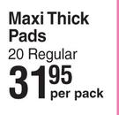 Stayfree Maxi Thick Pads (Regular)-20 Per Pack