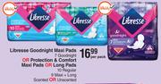 Libresse Goodnight Maxi Pads Or Protection & Comfort Maxi Pads Or Long Pads-Per Pack