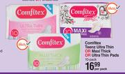 Comfitex Teenz Ultrs Thin Or Maxi Thick Or Ultra Thin Pads-10 Per Pack