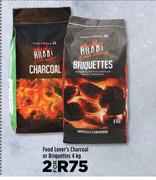 Food Lover's Charcoal Or Briquettes-For 2 x 4Kg