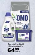 Omo Auto 2Kg, Liquid 1.5L Or Capsules 17's-Each