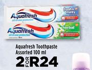 Aquafresh Toothpaste Assorted-For 2 x 100ml