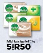 Dettol Soap Assorted-For 5 x 175g