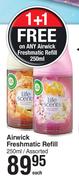 Airwick Freshmatic Refill Assorted-250ml Each