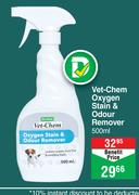 Vet-Chem Oxygen Stain & Odour Remover-500ml