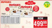 Huggies Extra Care Nappies (Size 1-5)-Per 2 Pack