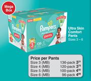 Pampers Ultra Skin Comfort Pants Mega Box (Size 3-6)-Per Pack