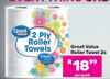 Great Value Roller Towels-2s Per Pack