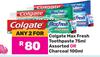 Colgate Max Fresh Toothpaste Assorted 75ml Or Charcoal 100ml-For Any 2