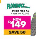 Floorwiz Twizz Mop X2