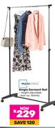 Mainstays Single Garment Rail