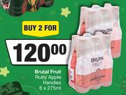 Brutal Fruit Ruby Apple Handies-For 2 x 6 x 275ml