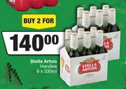 Stella Artois Handies-For 2 x 6 x 330ml