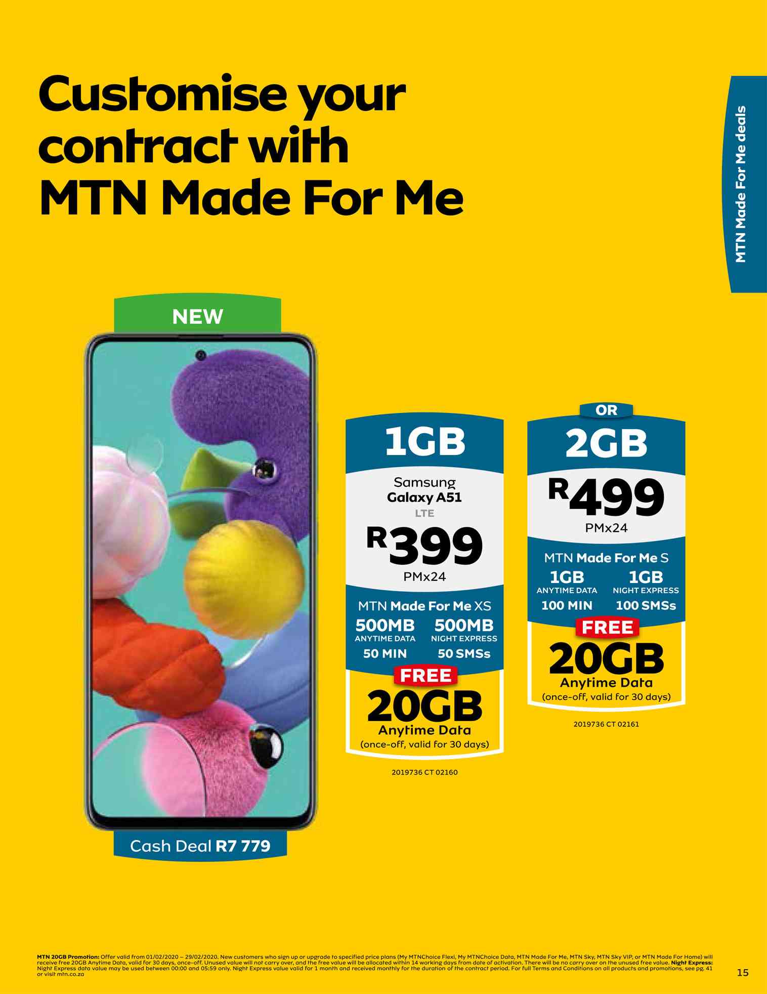 galaxy a51 contract deals