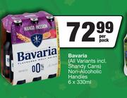 Bavaria (All Variants Incl.Shandy Cans) Non Alcoholic Handies-6x 330ml Per Pack