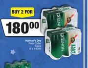 Hunter's Dry Real Cider Cans-For 2 x 6 x 440ml